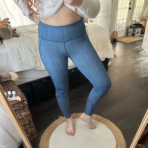 Seafolly Women’s Extra Small Denim Blue Motion Pants Workout Athleisure